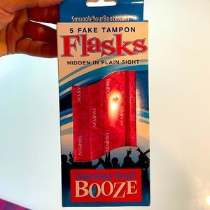 5 Hide Your Booze Fake Tampons New
